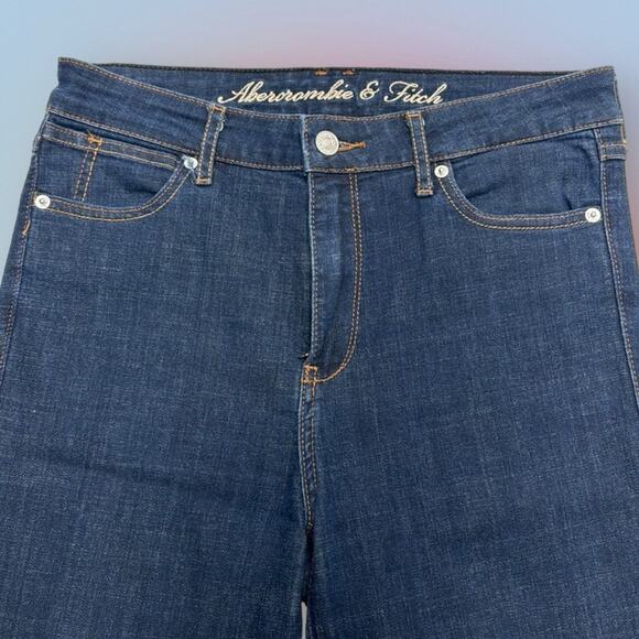 VINTAGE ABERCROMBIE & FITCH Women’s 4 Flare Leg Blue Jeans - Picture 1 of 4